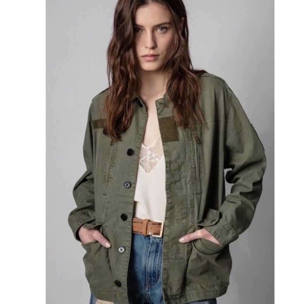 Zadig & Voltaire Lave Military Jacket- Small. - Picture 1 of 10